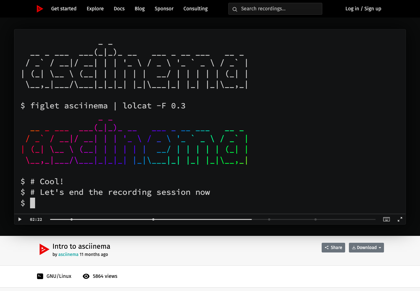 asciinema Server