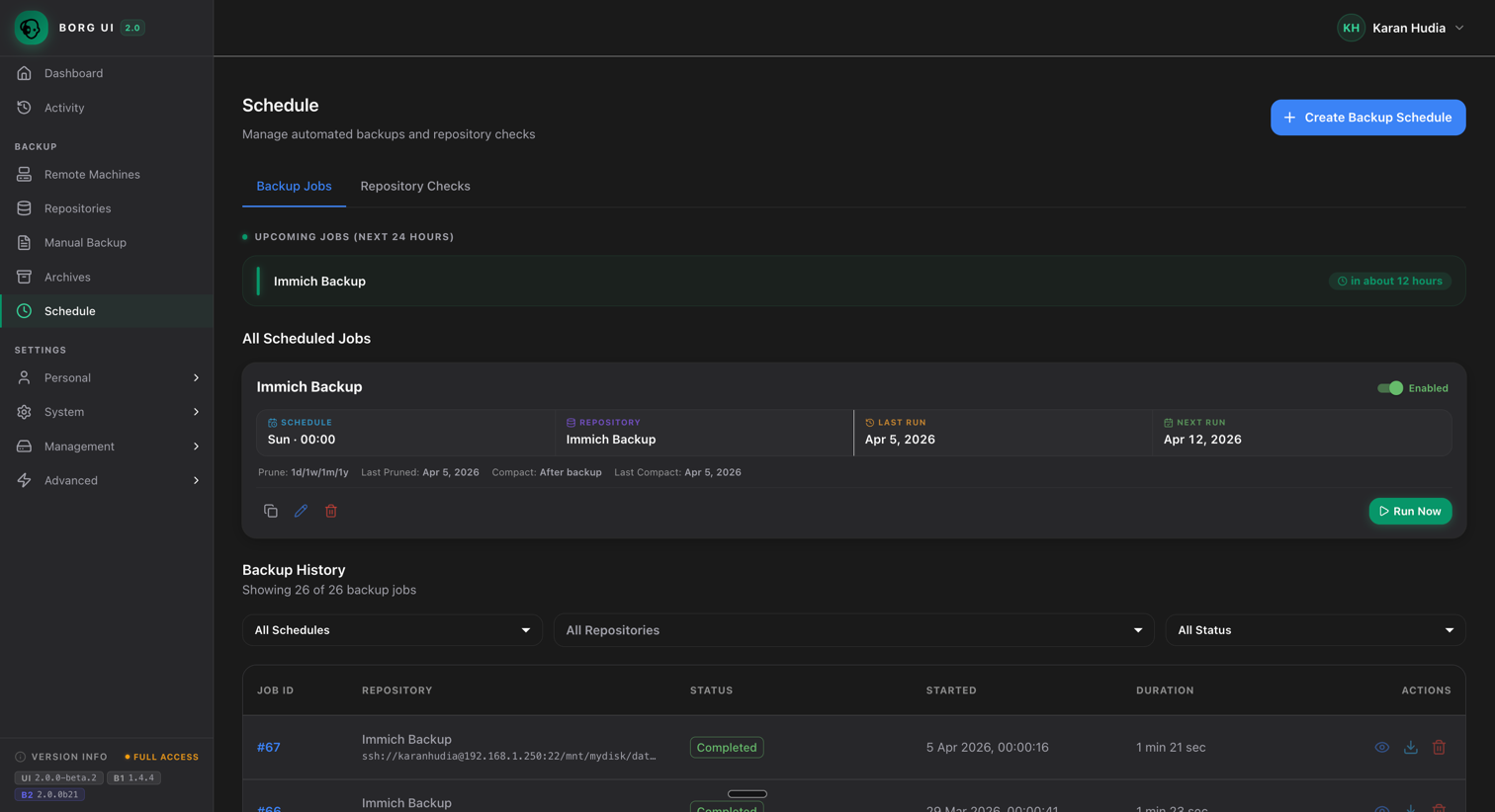 Borg UI