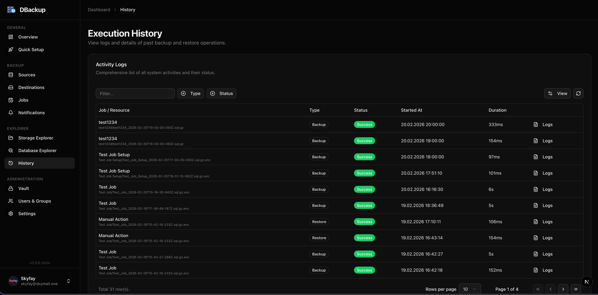 DBackup