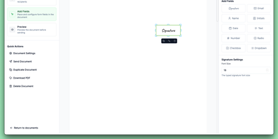 Documenso screenshot thumbnail