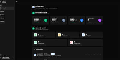 Invoicerr screenshot thumbnail