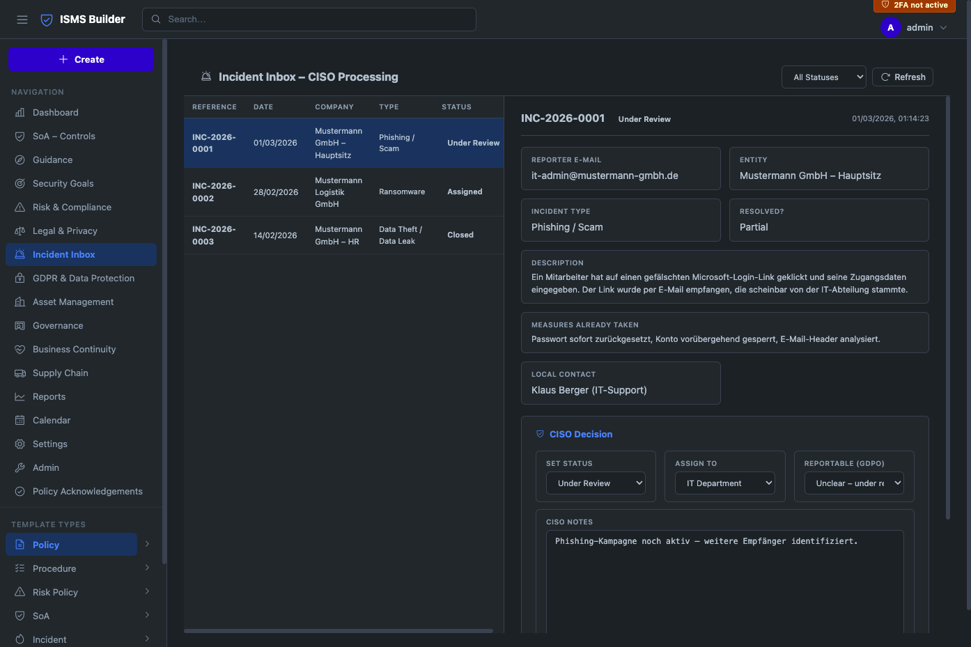 ISMS Builder