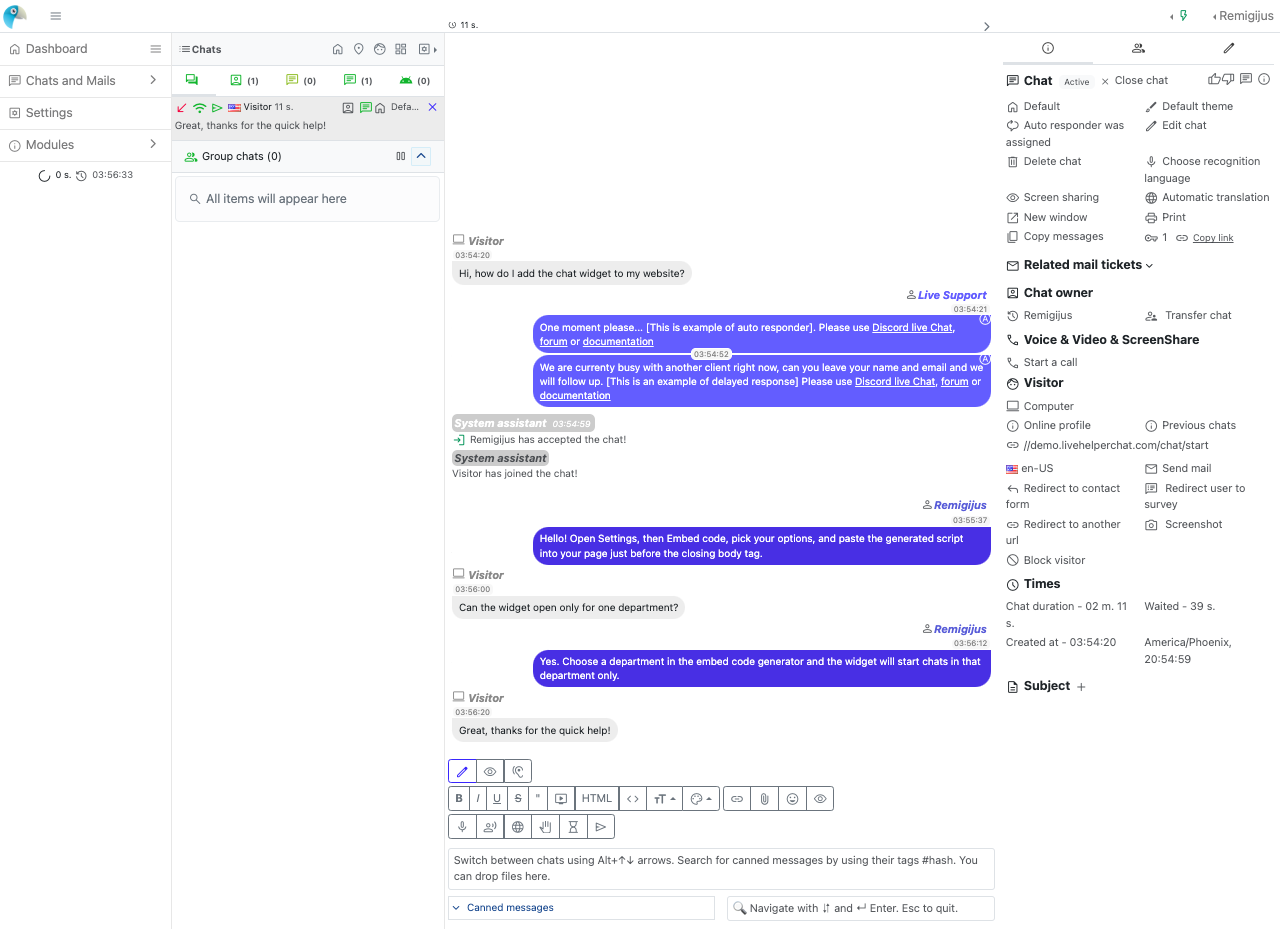 Live Helper Chat