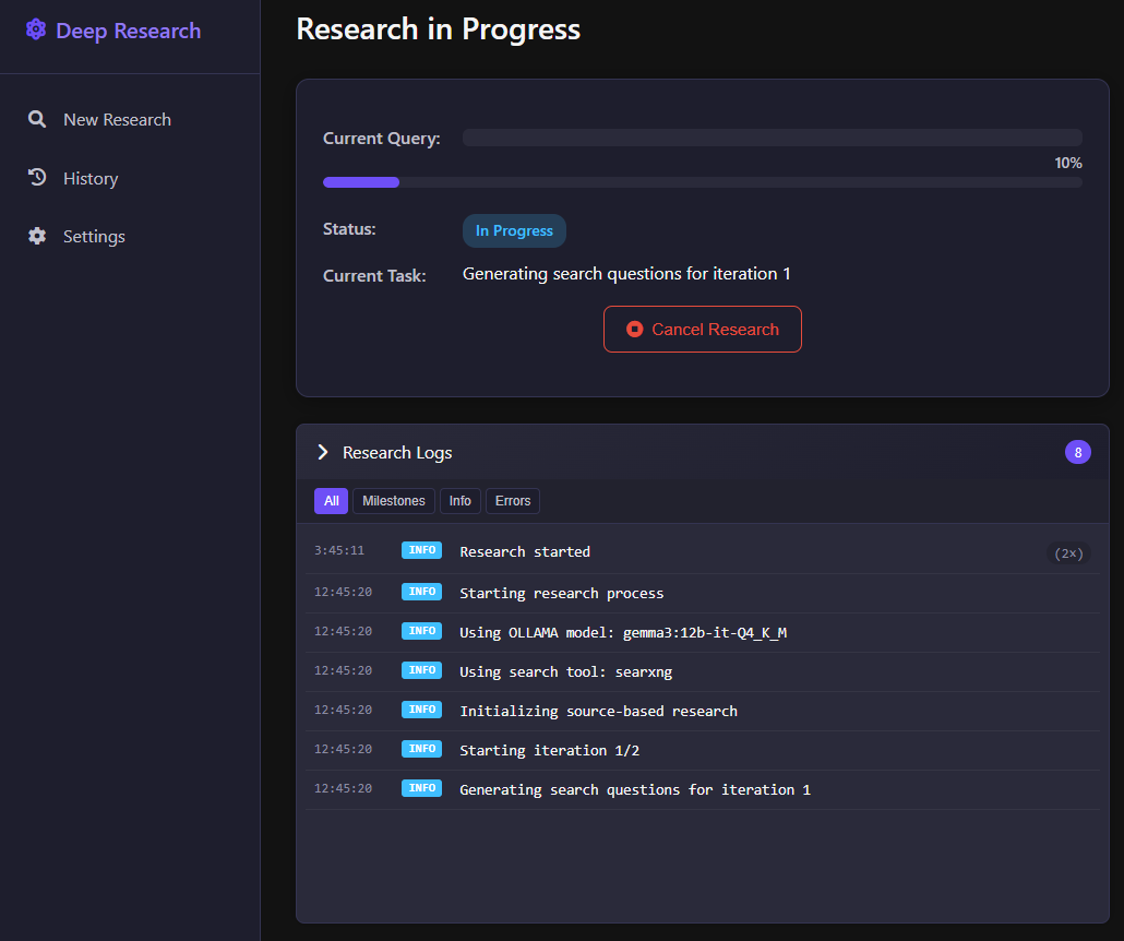 Local Deep Research