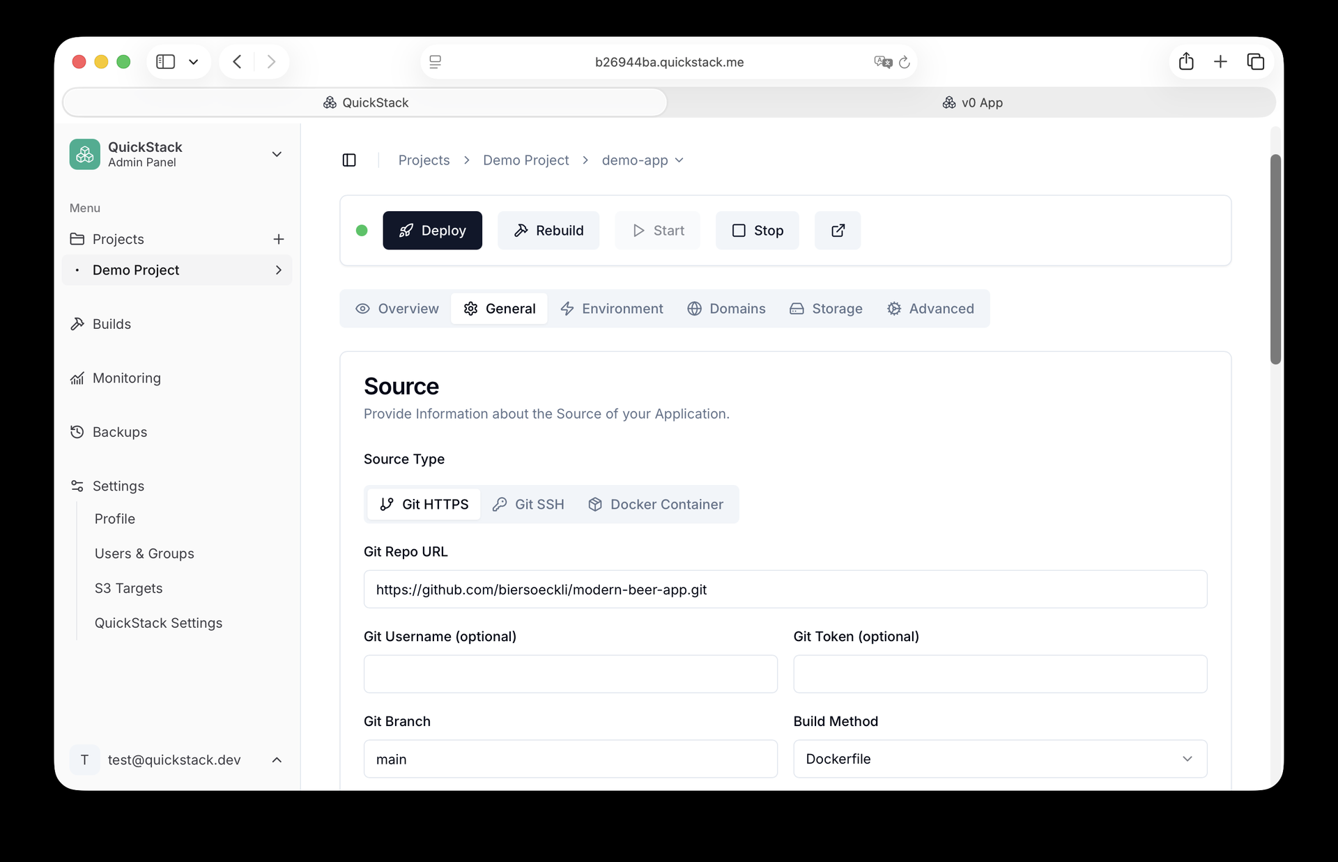 QuickStack