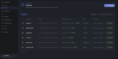 ShellHub screenshot thumbnail