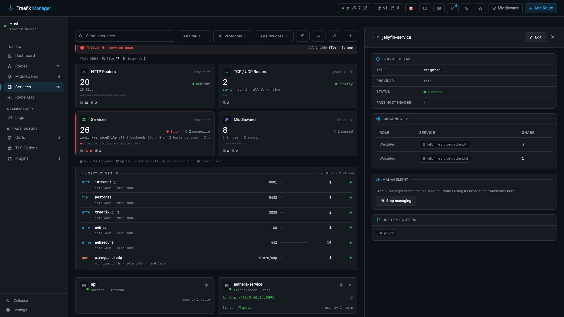 Traefik Manager